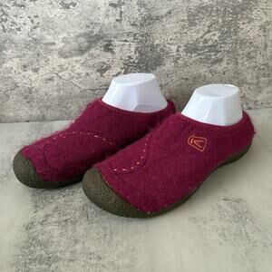Keen Howser Boiled Wool Clogs Size 10 Pink Fuchsia Womens Slippers
